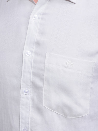 Off White Printed Shirt-Men Shirts-Crimsoune Club