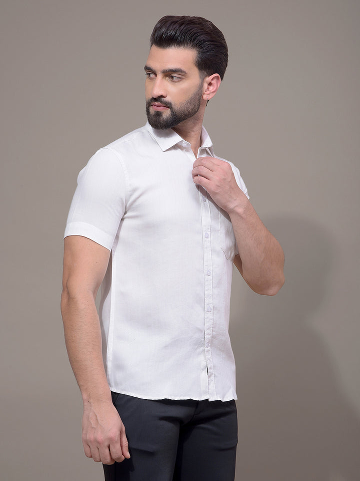 Off White Printed Shirt-Men Shirts-Crimsoune Club