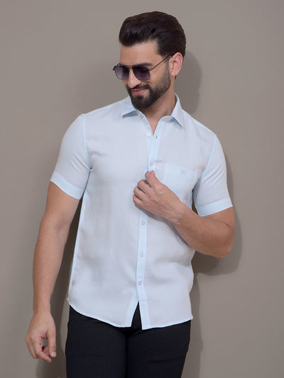 Blue Printed Shirt-Men Shirts-Crimsoune Club