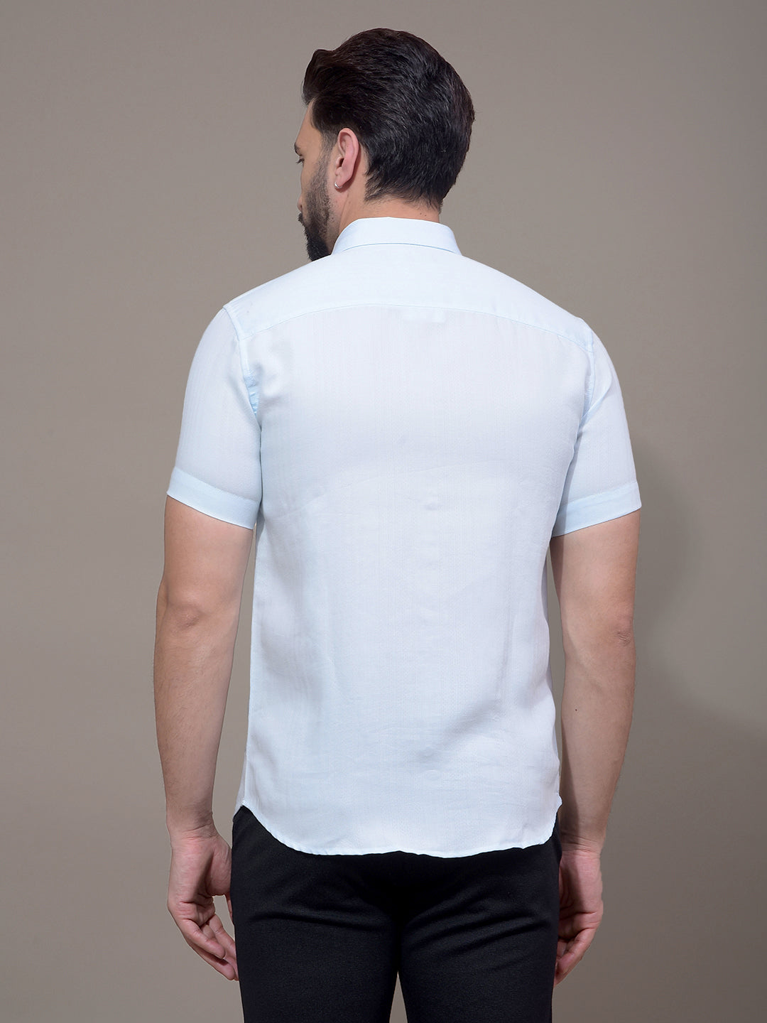 Blue Printed Shirt-Men Shirts-Crimsoune Club