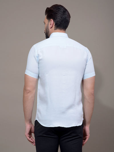 Blue Printed Shirt-Men Shirts-Crimsoune Club