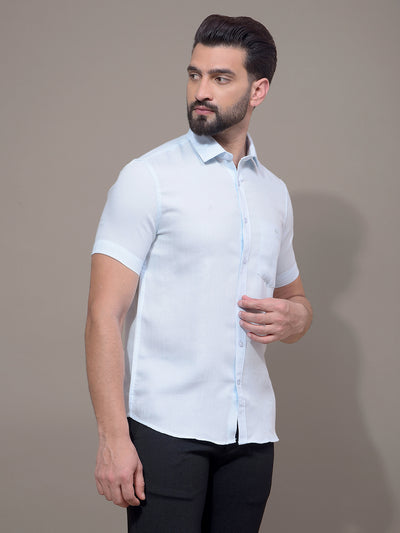 Blue Printed Shirt-Men Shirts-Crimsoune Club