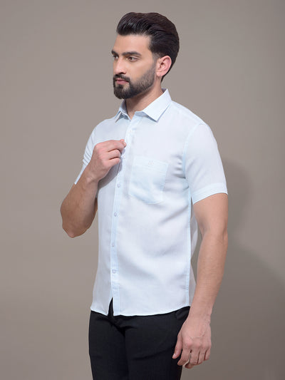 Blue Printed Shirt-Men Shirts-Crimsoune Club