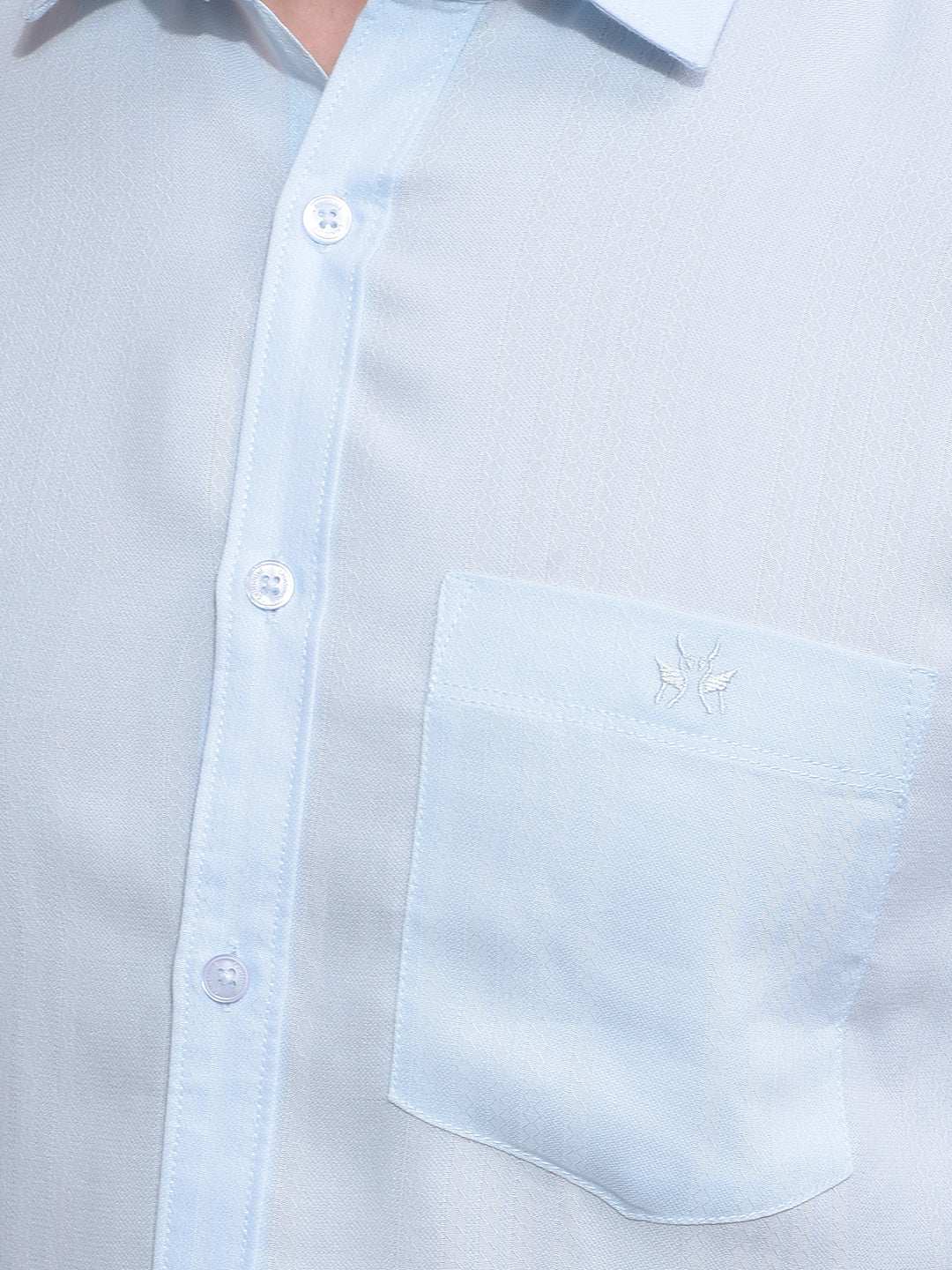Blue Printed Shirt-Men Shirts-Crimsoune Club