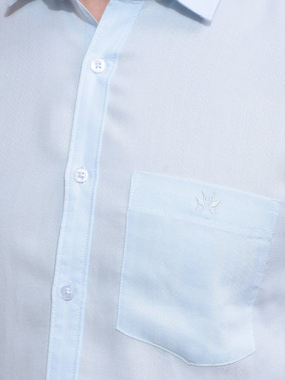 Blue Printed Shirt-Men Shirts-Crimsoune Club