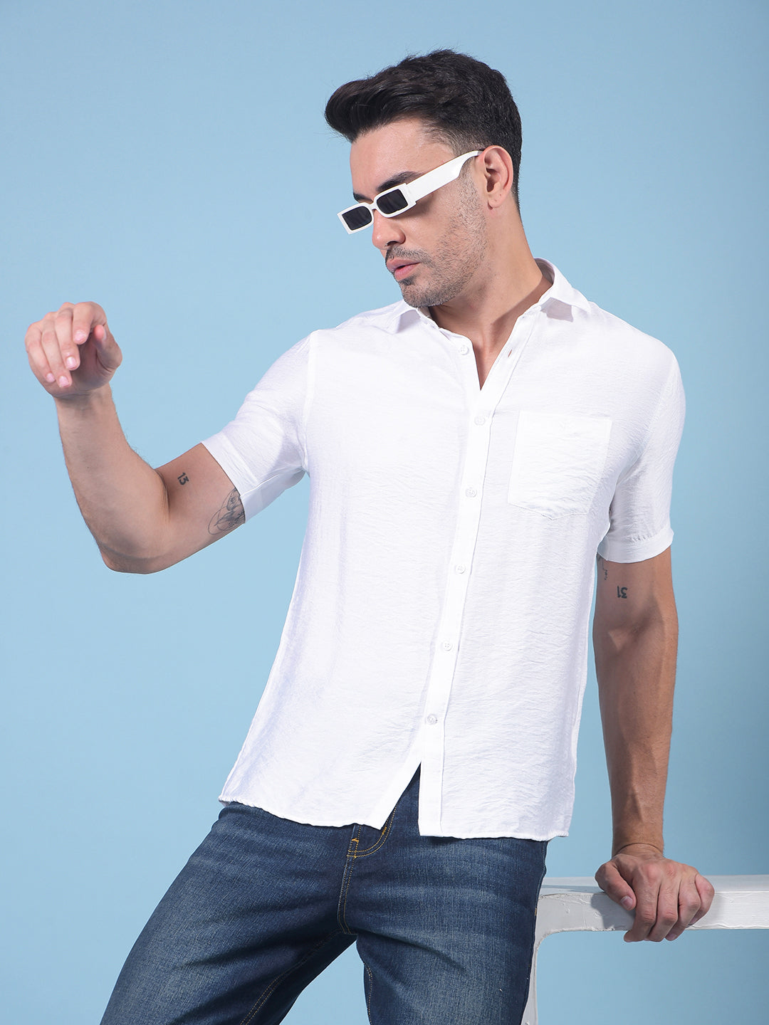 White Shirt-Men Shirts-Crimsoune Club