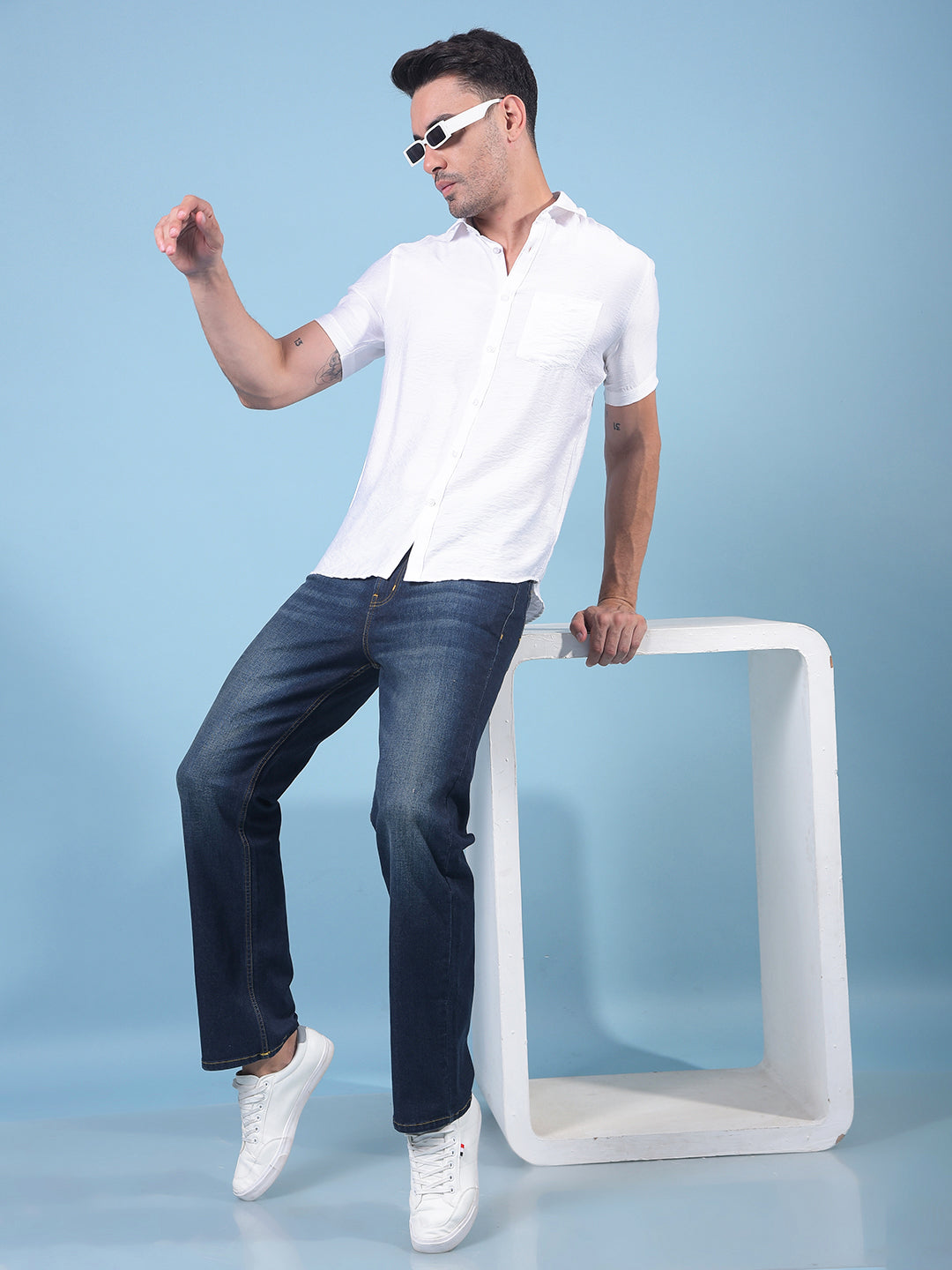 White Shirt-Men Shirts-Crimsoune Club