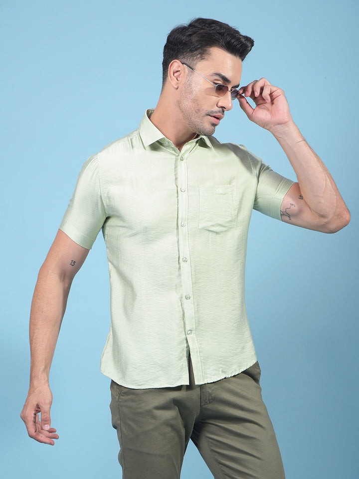 Green Shirt-Men Shirts-Crimsoune Club
