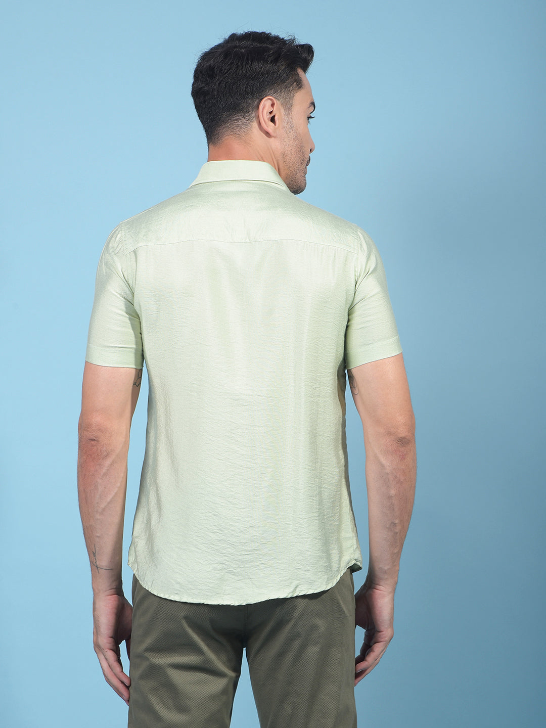 Green Shirt-Men Shirts-Crimsoune Club