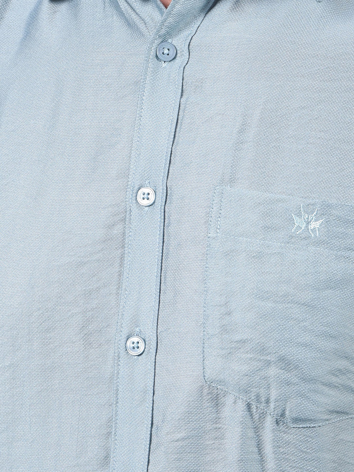 Blue Shirt-Men Shirts-Crimsoune Club