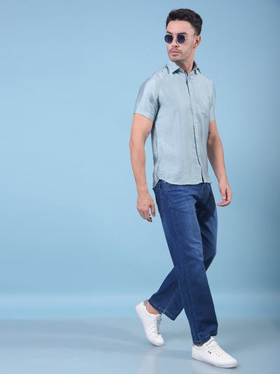 Blue Shirt-Men Shirts-Crimsoune Club