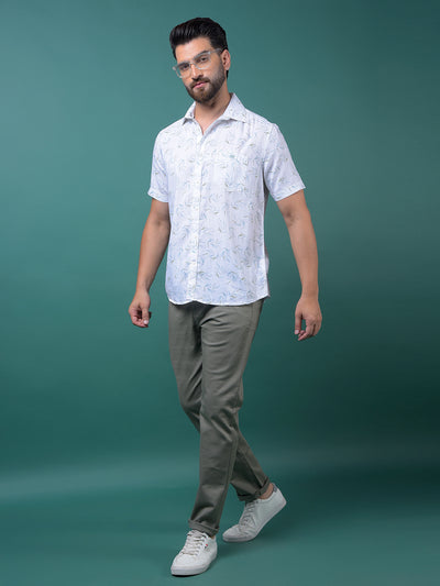 Multi-Color Floral Print Shirt-Men Shirts-Crimsoune Club