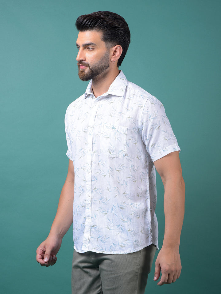 Multi-Color Floral Print Shirt-Men Shirts-Crimsoune Club