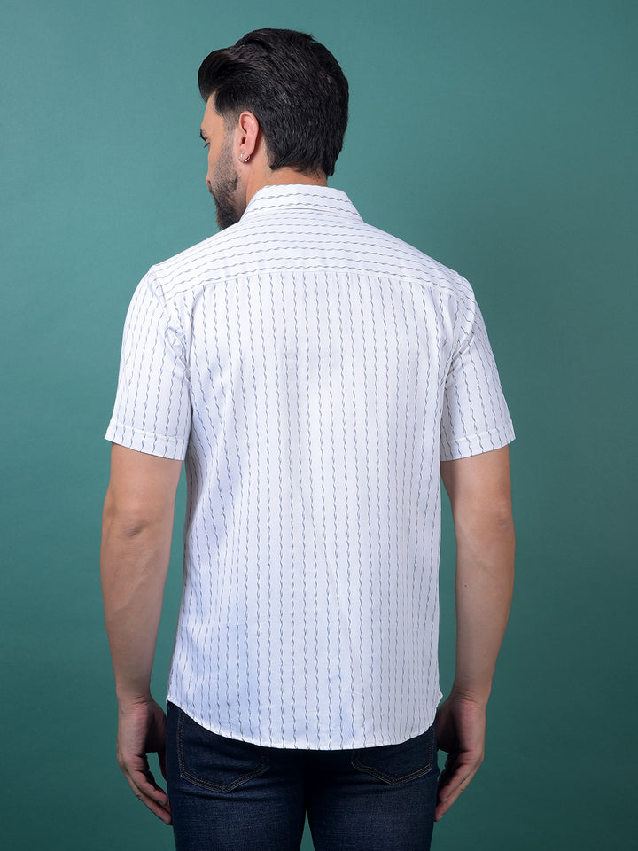 White Printed Shirt-Men Shirts-Crimsoune Club