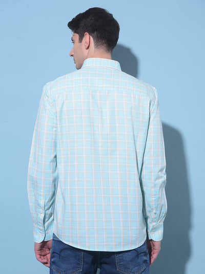 Green Tartan Check 100% Cotton Shirt-Men Shirts-Crimsoune Club