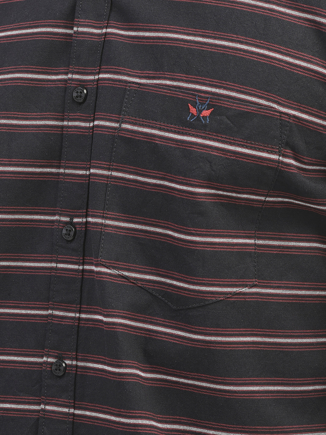 Black Striped Shirt-Men Shirts-Crimsoune Club