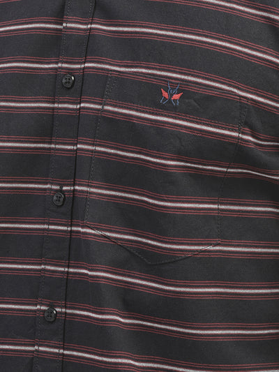 Black Striped Shirt-Men Shirts-Crimsoune Club
