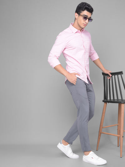 Pink Striped Shirt-Men Shirts-Crimsoune Club