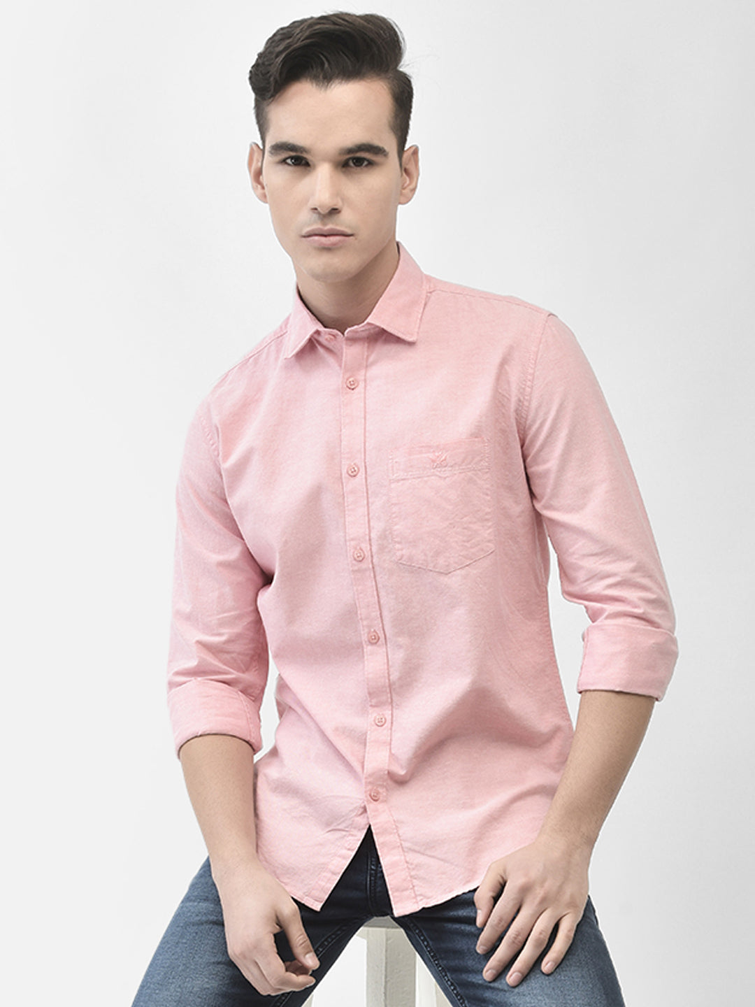 Pink Shirt-Men Shirts-Crimsoune Club