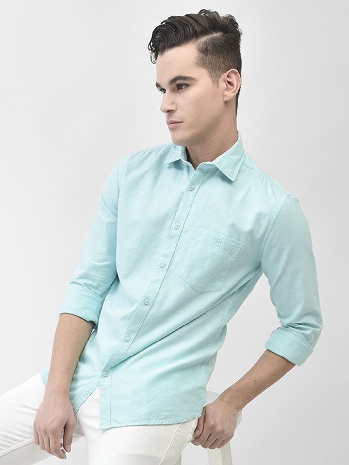 Mint-Green Shirt-Men Shirts-Crimsoune Club