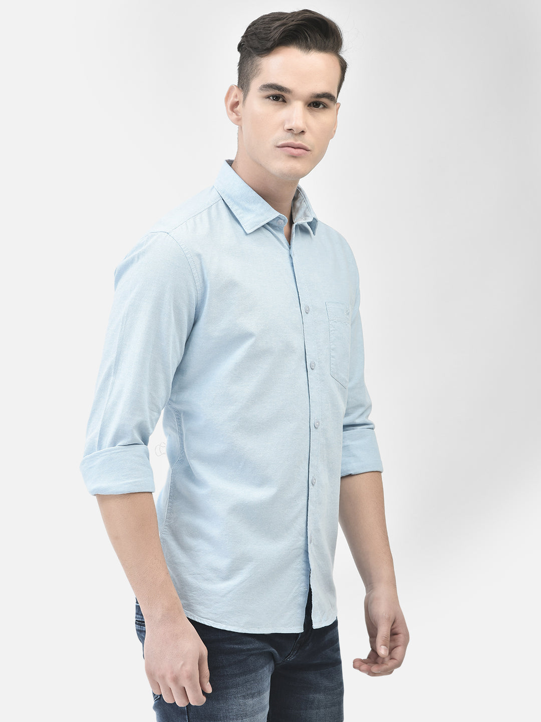 Blue Shirt-Men Shirts-Crimsoune Club