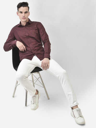 Maroon Shirt-Men Shirts-Crimsoune Club