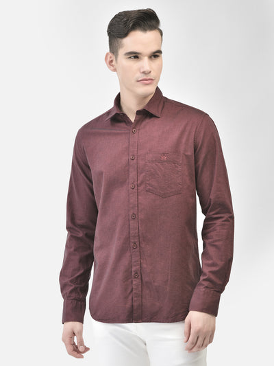 Maroon Shirt-Men Shirts-Crimsoune Club