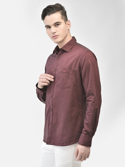 Maroon Shirt-Men Shirts-Crimsoune Club