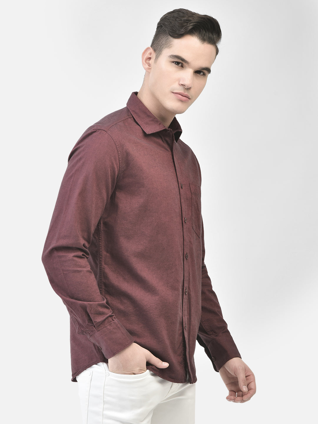 Maroon Shirt-Men Shirts-Crimsoune Club