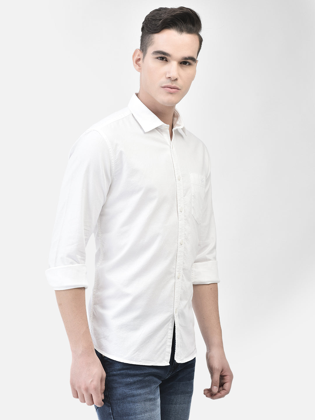 White Shirt-Men Shirts-Crimsoune Club