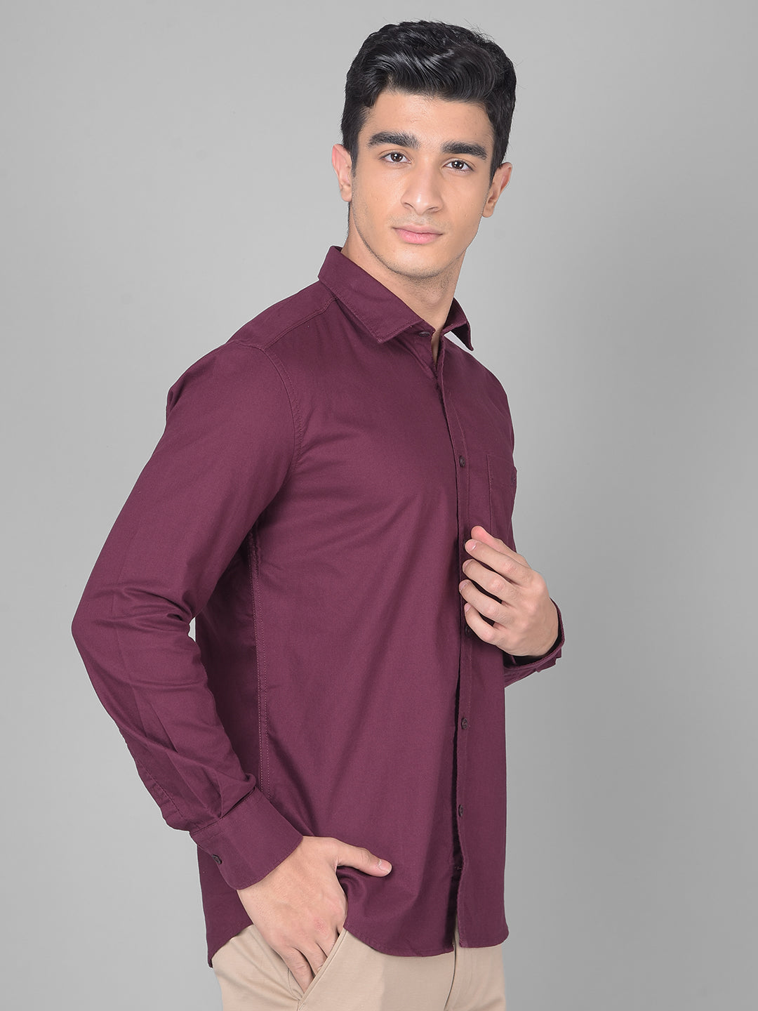 Maroon Shirt-Men Shirts-Crimsoune Club