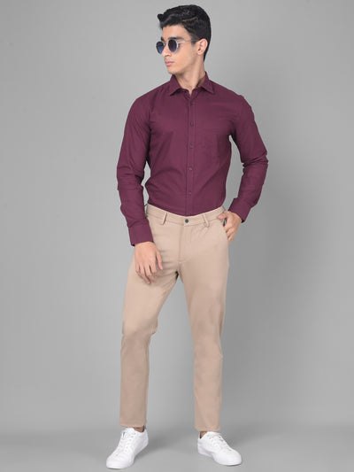 Maroon Shirt-Men Shirts-Crimsoune Club