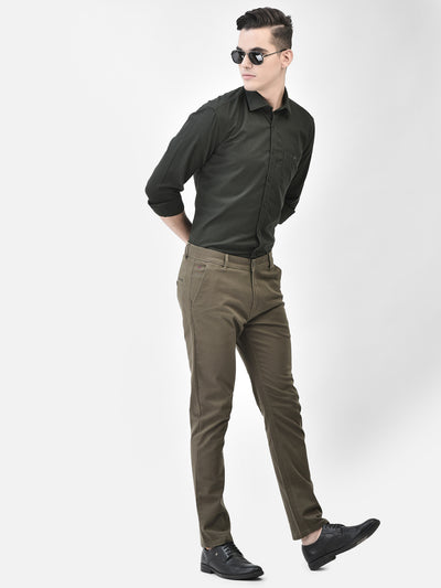 Olive Shirt-Men Shirts-Crimsoune Club