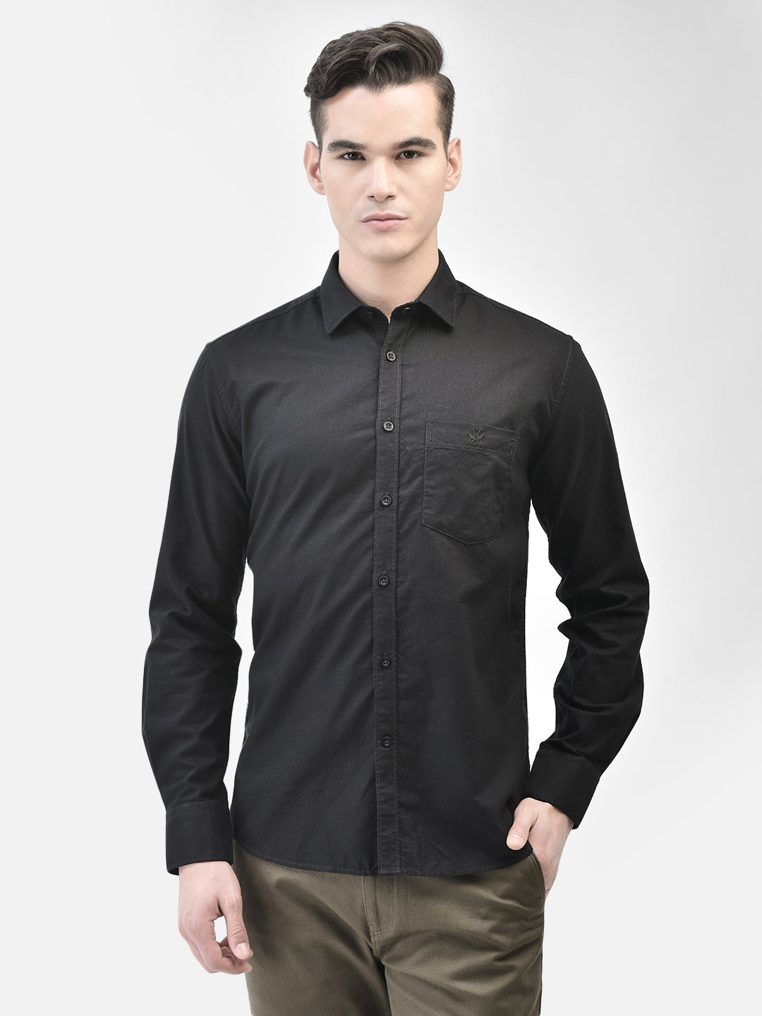 Black Shirt-Men Shirts-Crimsoune Club