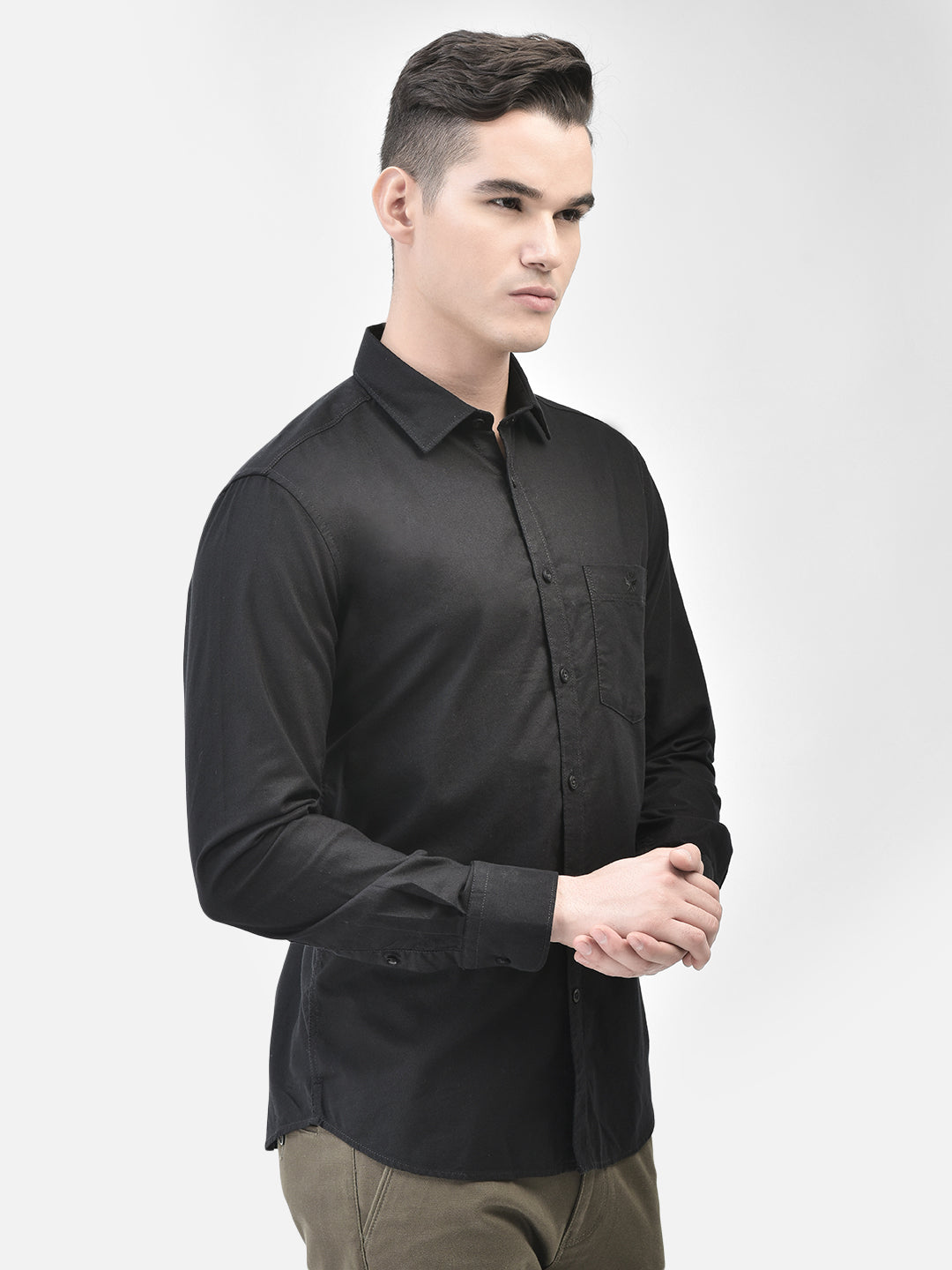 Black Shirt-Men Shirts-Crimsoune Club