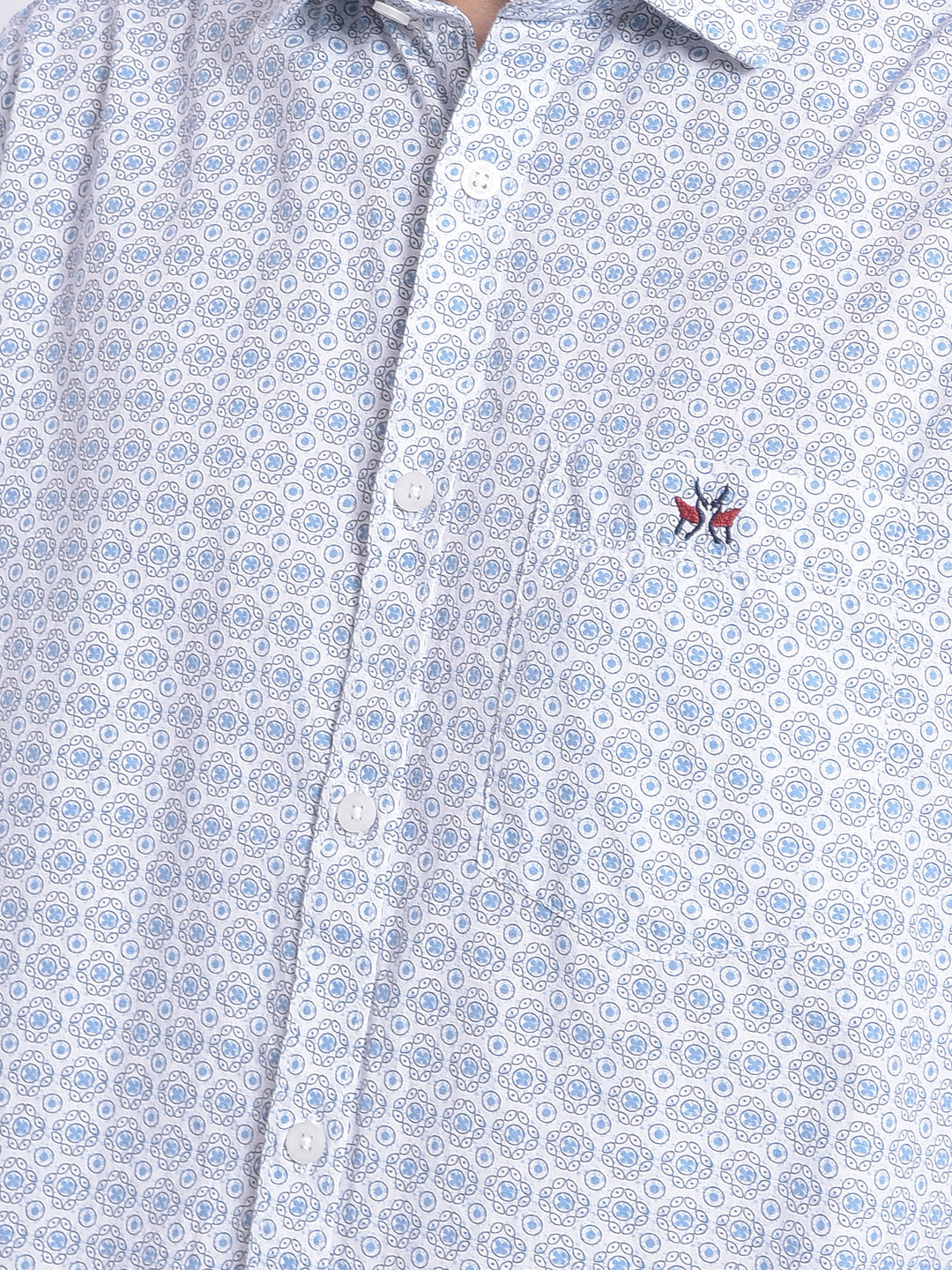 White Printed Shirt-Men Shirts-Crimsoune Club