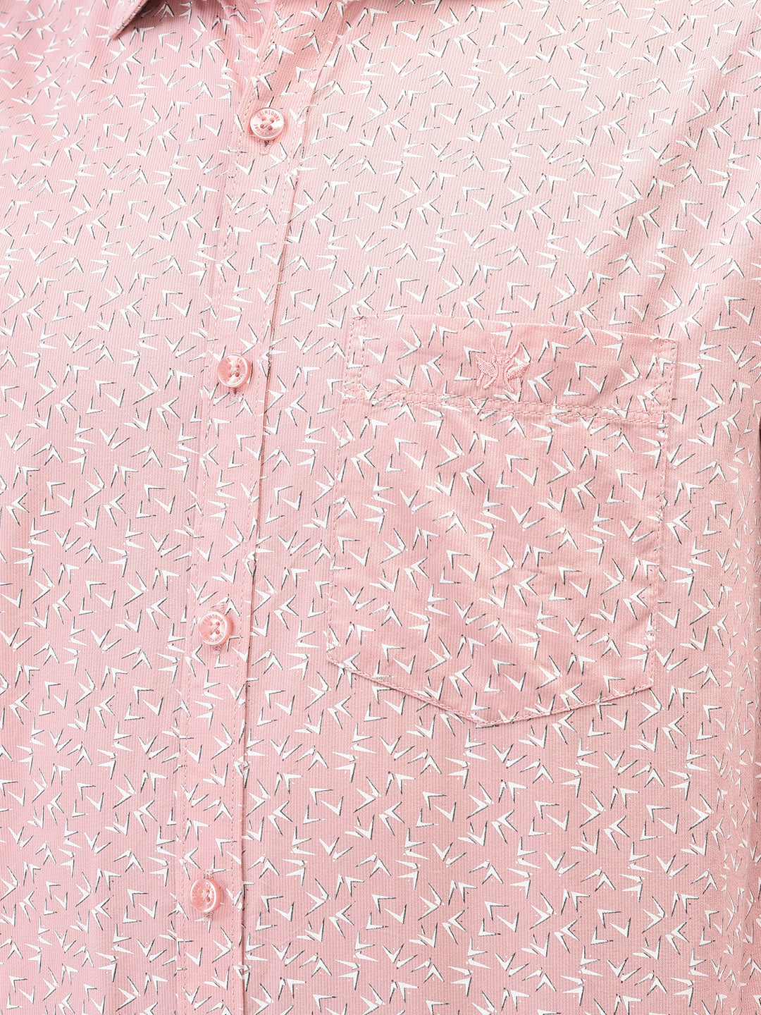 Pink Printed Shirt-Men Shirts-Crimsoune Club