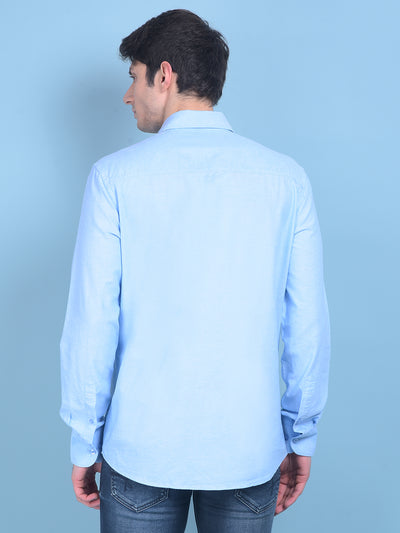 Blue Shirt-Men Shirts-Crimsoune Club