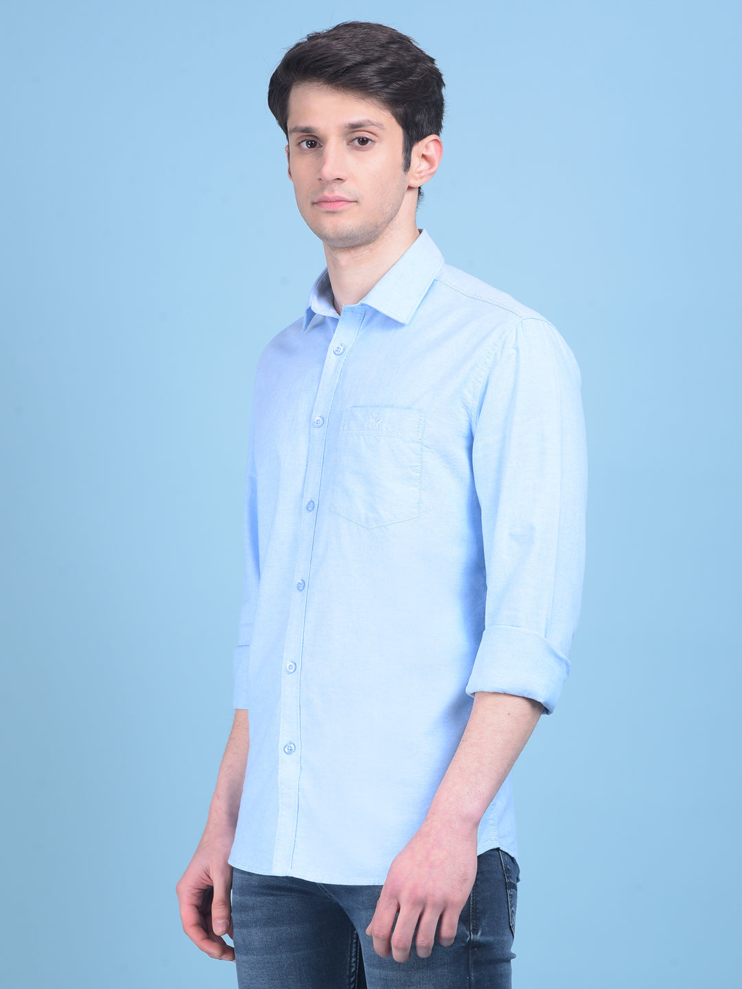 Blue Shirt-Men Shirts-Crimsoune Club