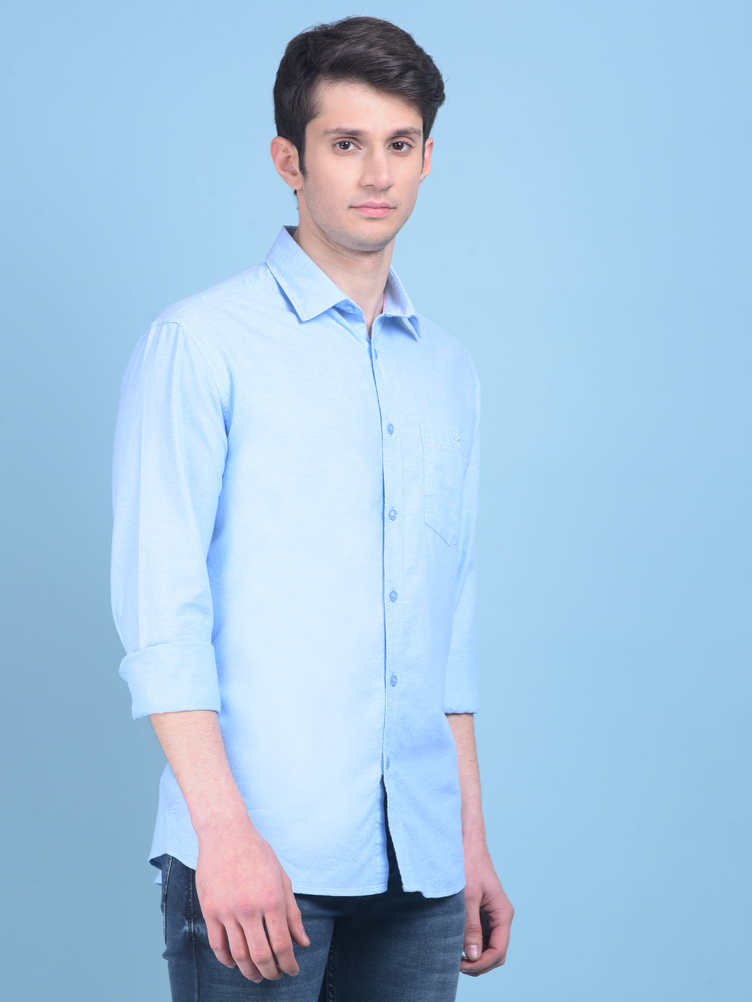 Blue Shirt-Men Shirts-Crimsoune Club