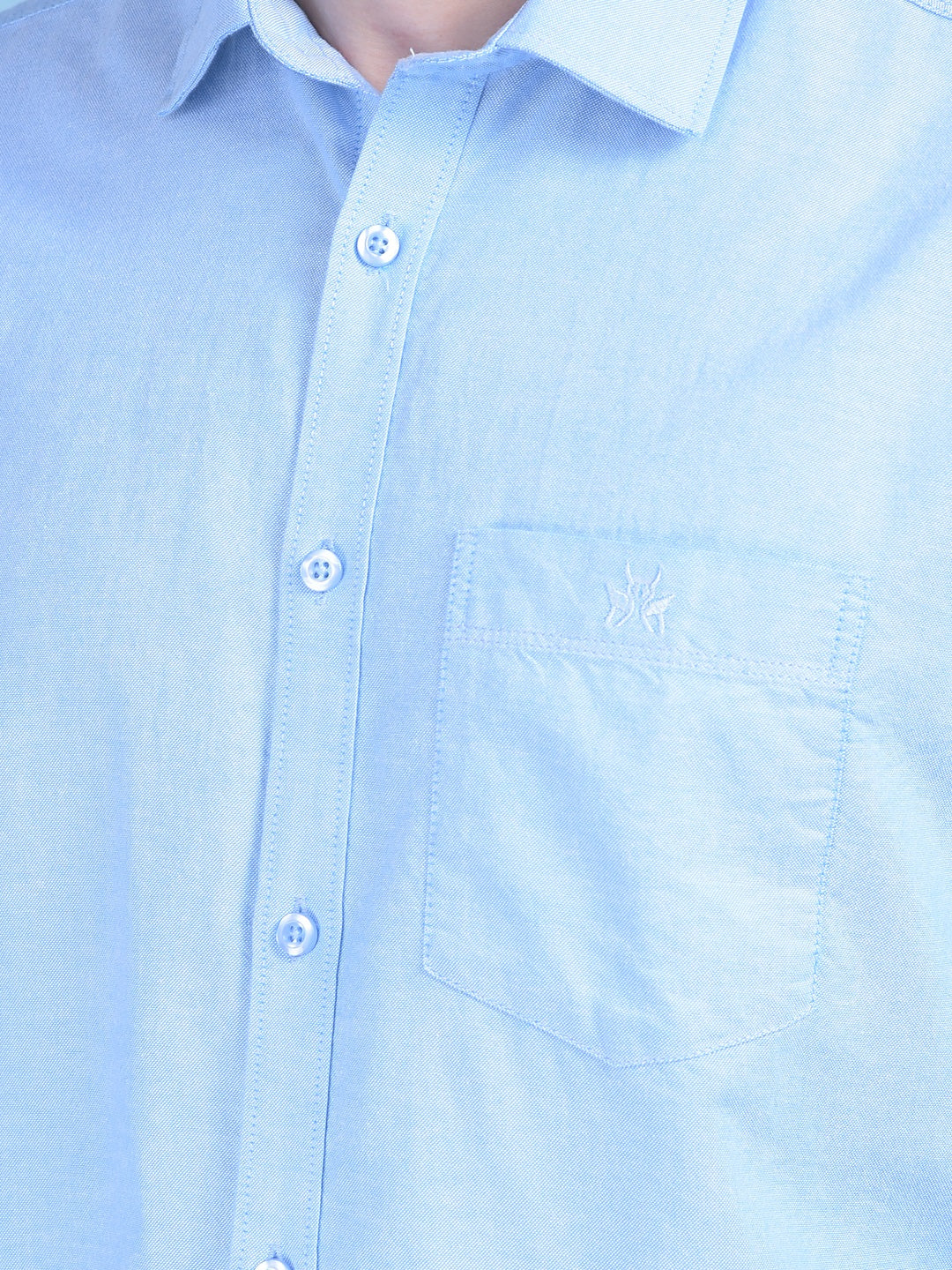 Blue Shirt-Men Shirts-Crimsoune Club