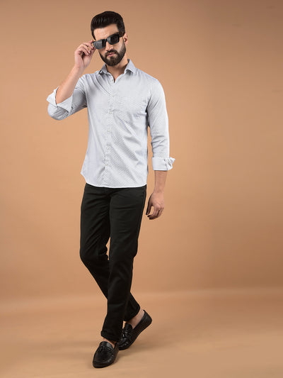 White Printed Shirt-Men Shirts-Crimsoune Club