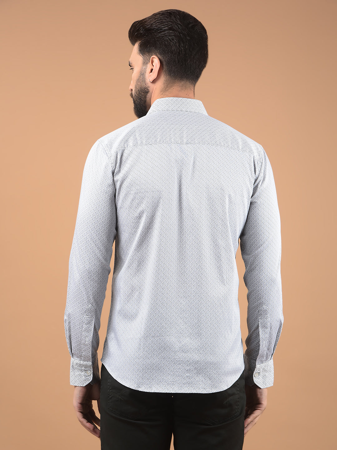 White Printed Shirt-Men Shirts-Crimsoune Club