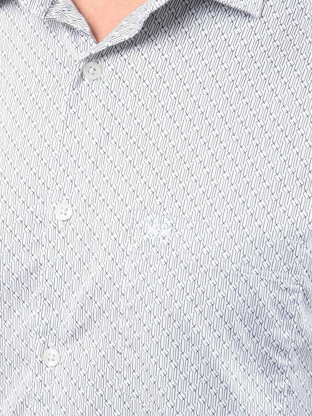 White Printed Shirt-Men Shirts-Crimsoune Club