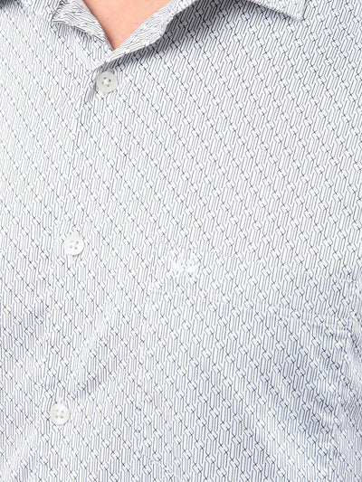 White Printed Shirt-Men Shirts-Crimsoune Club