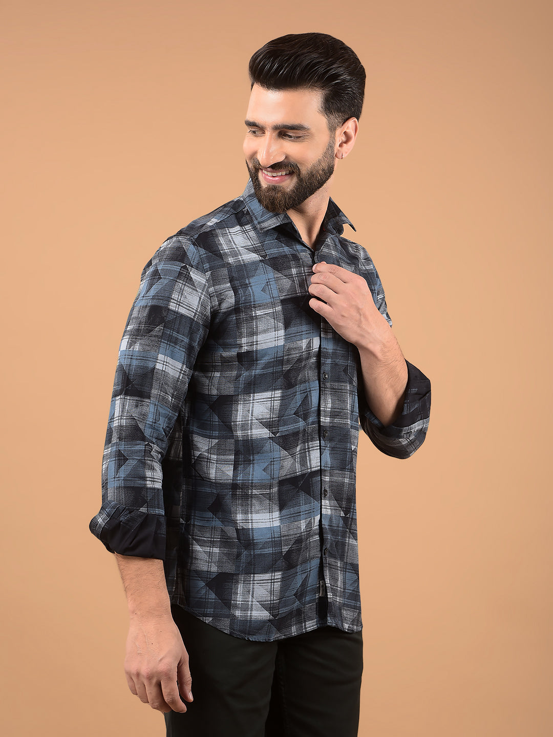 Green Printed Shirt-Men Shirts-Crimsoune Club