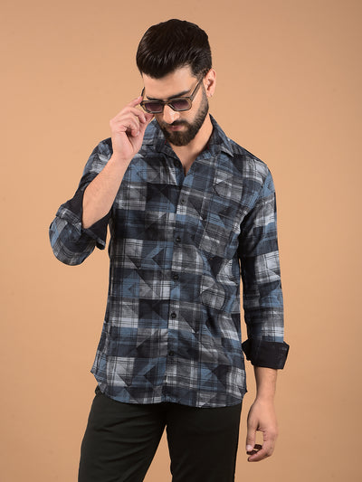 Green Printed Shirt-Men Shirts-Crimsoune Club