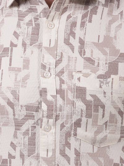 Purple Printed Linen Shirt-Men Shirts-Crimsoune Club