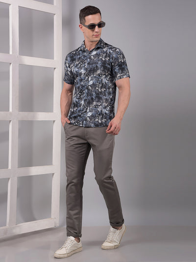 Multi-Color Floral Print Linen Shirt-Men Shirts-Crimsoune Club