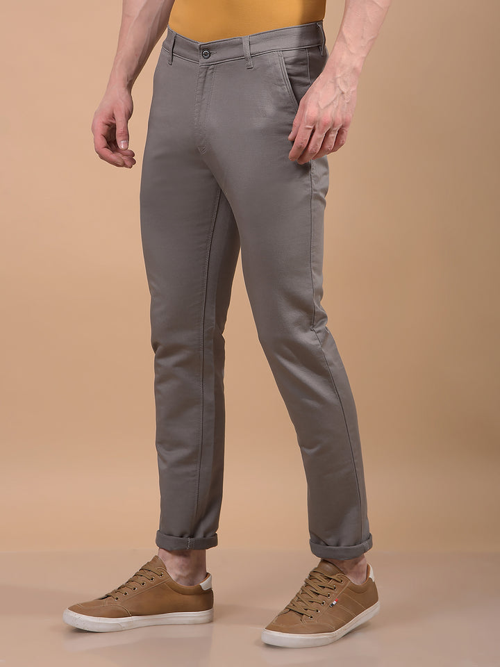 Men's Grey Trousers-Men Trousers-Crimsoune Club